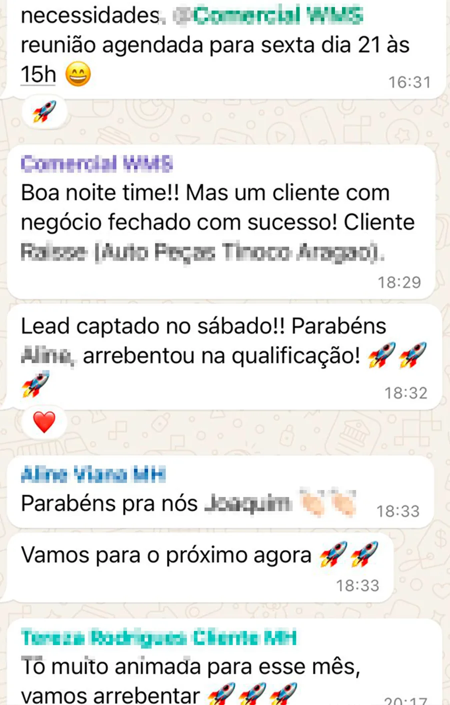 Depoimento WhatsApp - Negócio fechado